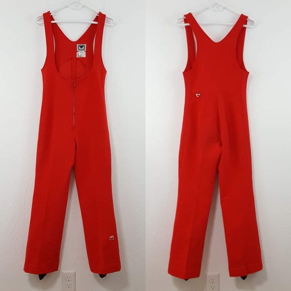 obermeyer pants vtg red